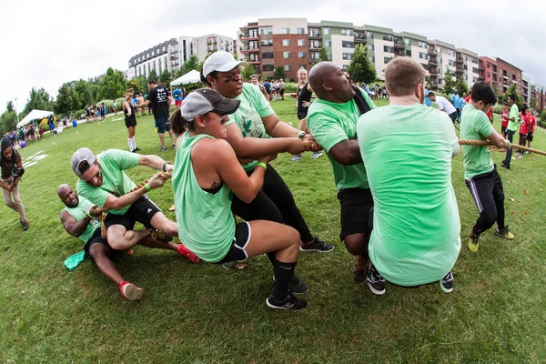 Atlanta Usa July 2018 Team Young Adult Men Women Struggle — Stock Photo, Image