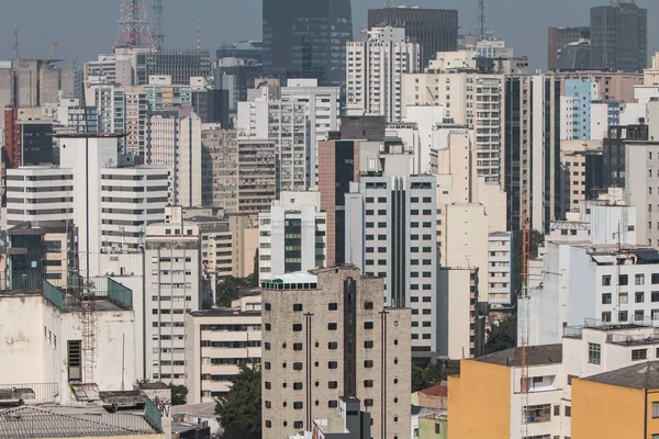 Rascacielos y edificios Dot Paisaje de Sao Paulo Brasil Skyl — Foto de Stock