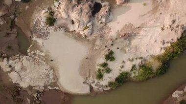 Sam Phan Bok Doğanın Dönüm Noktası Havadan Ubon Ratchathani, Tayland