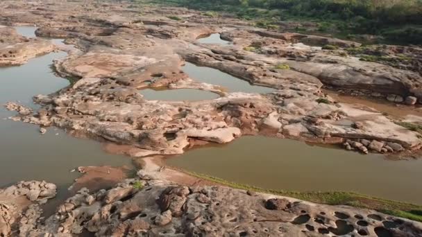 Sam Phan Bok Landmark Nature Travel Place Vista Aérea Ubon — Vídeo de Stock