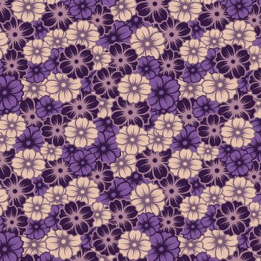 Dikişsiz desen leylak buket çiçek vektör çizim