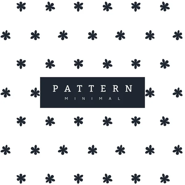 Vzor Bezešvé Tmavě Modré Květy Bílém Pozadí Skvělé Pro Textilie — Stockový vektor