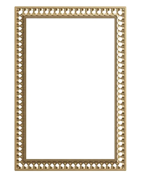 Klassieke Spuitgieten Frame Met Ornament Decor Voor Klassieke Interieur Geïsoleerd — Stockfoto