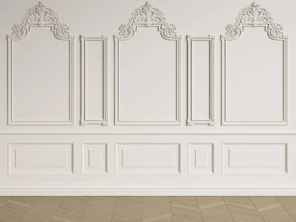 Mouldings Floor Parquet Herringbone Digital Illustration 렌더링 — 스톡 사진