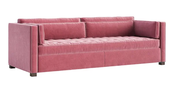 Klassisches Sofa Isoliert Auf Weißem Hintergrund Digitale Illustration Rendering — Stockfoto