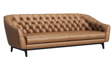 Beyaz arka plan üzerinde izole klasik sorguçlu koltuk. Dijital illustration.3d işleme