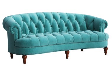 Beyaz arka plan üzerinde izole klasik sorguçlu koltuk. Dijital illustration.3d işleme