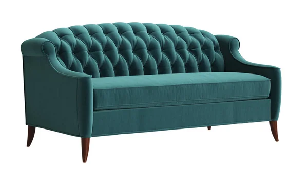Sofa Berumbai Klasik Diisolasi Pada Background Digital Ilustrasi Rendering — Stok Foto