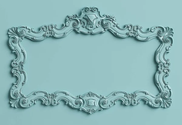 Marco de moldeo clásico con decoración de adornos —  Fotos de Stock