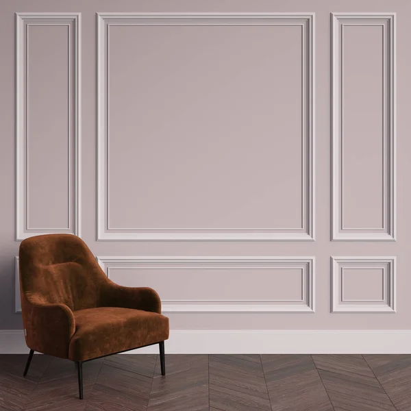 Fauteuil intérieur classique avec espace de copie — Photo