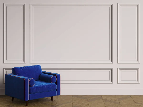 Fauteuil intérieur classique avec espace de copie — Photo