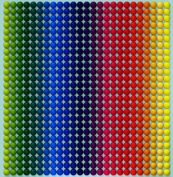 Multicolored spheres 3d illustation — Stock Photo, Image