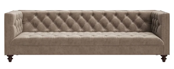 Классический раскладной диван, изолированный на белом фоне. — стоковое фото