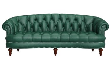 Beyaz arka plan üzerinde izole klasik sorguçlu koltuk. Dijital illustr