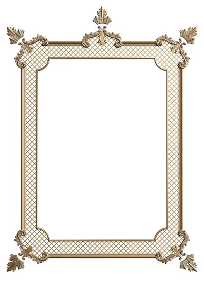 Klassieke moulding frame met ornament decor voor klassieke interieur — Stockfoto