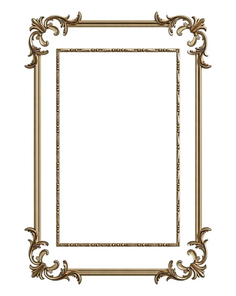 Classic moulding frame with ornament decor for classic interior — Stock Photo, Image