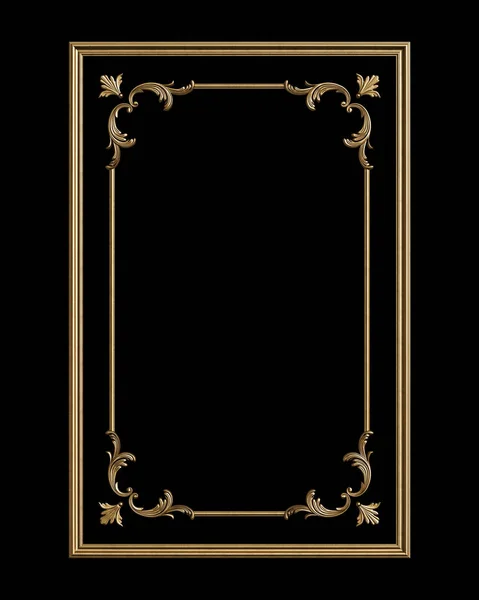Klassieke moulding frame met ornament decor voor klassieke interieur — Stockfoto