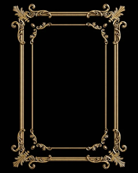 Klassieke moulding frame met ornament decor voor klassieke interieur — Stockfoto