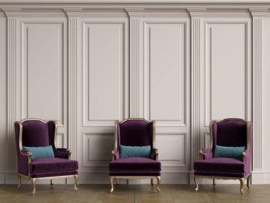 Kopyalama alanı olan klasik sandalye