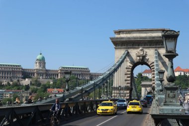 Budapeşte'deki Szechenyi Zincir Köprüsü. Fotoğrafı yazan Canon Eos M10.