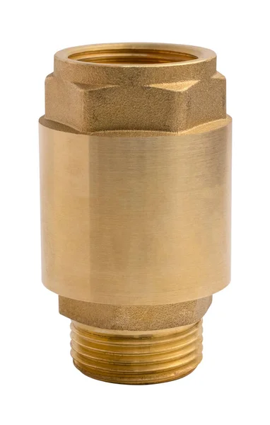 Spring Check Valve Non Return Brass Valve Male Female Thread — Stock Photo, Image