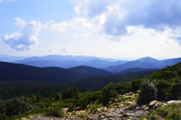 Landscapes Hoverla Carpathian Mountains Ukraine — Stock Photo, Image