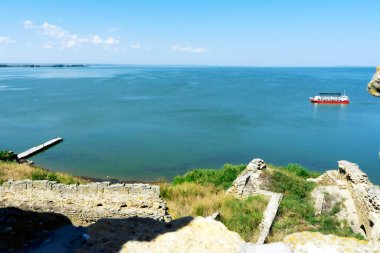 Bilhorod-Dnistrovskyi, Ukrayna 'daki Akkerman kale duvarlarından Zatoka körfezi manzarası