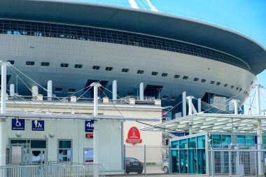 Saint-Petersburg. Rusya. 05.18.2018 daha önce Dünya Kupası 2018 futbol stadyumu Zenit-arena