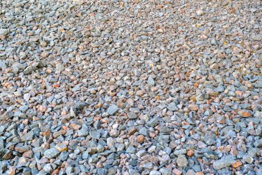 Oyun tasarımı için ezilmiş granit ve çakıl çakıl çakıl.