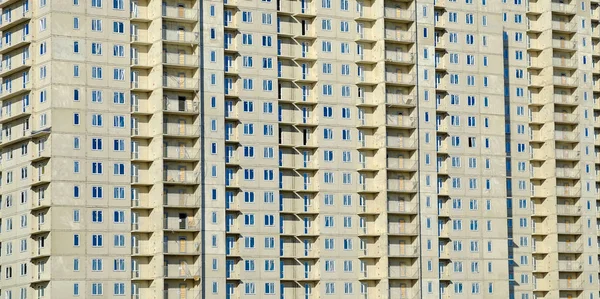 Gökdelenler Cephe Yakın Çekim Yüksek Katlı Bir Bina Dokusuna — Stok fotoğraf