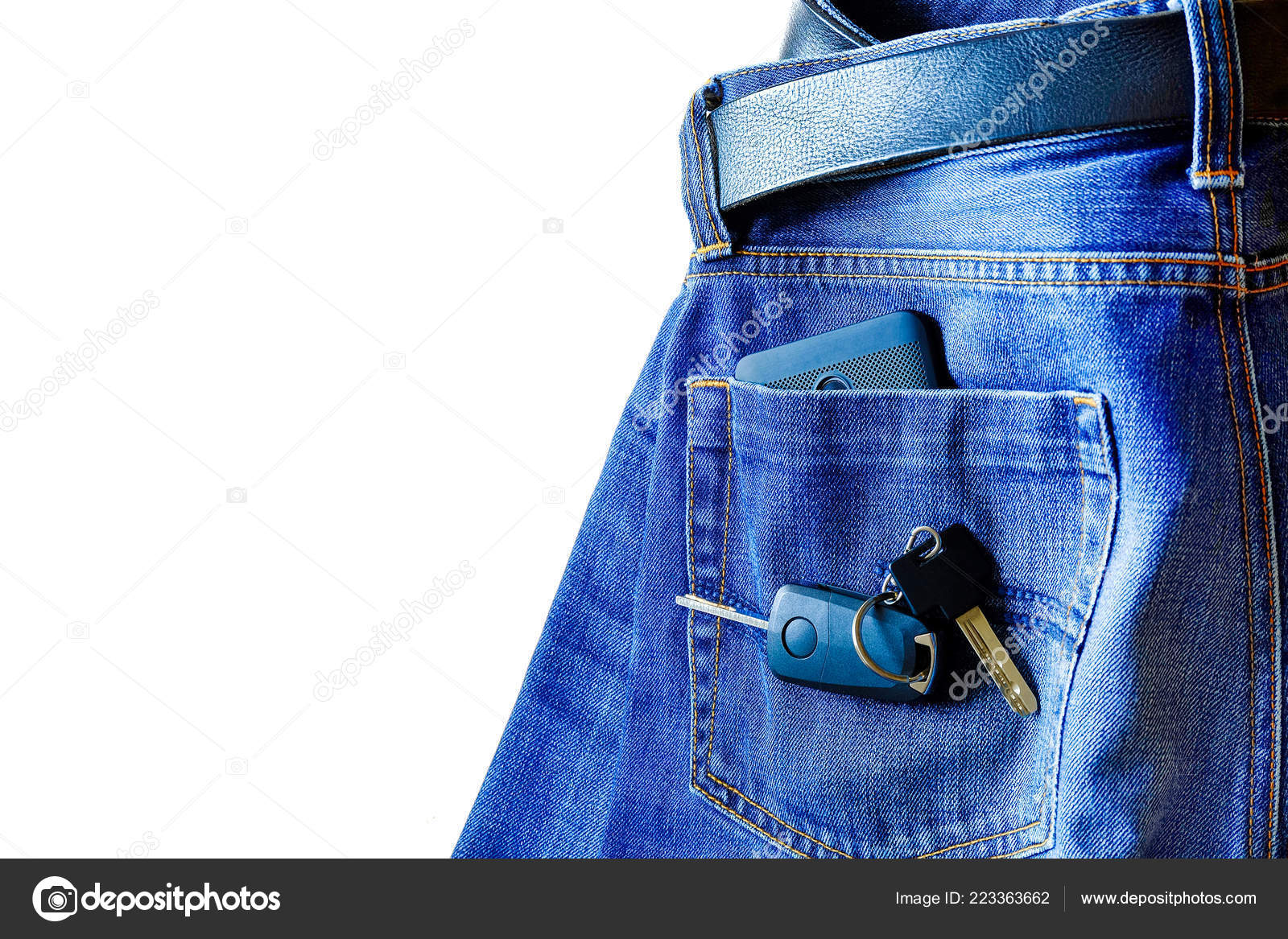 keys on jeans