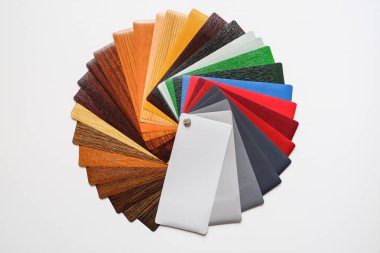 Renkli laminasyon örnekleri. Renk paletini temel tablo yakın çekim