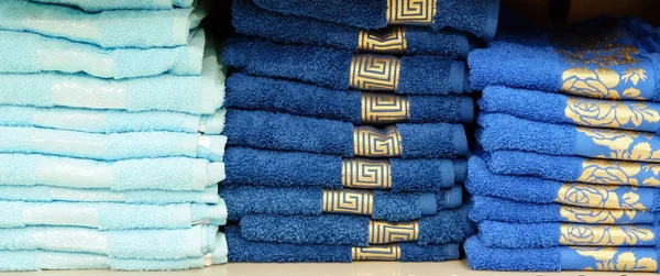 Towels Gift Ribbon Pair Towels Gift — Stock Photo, Image