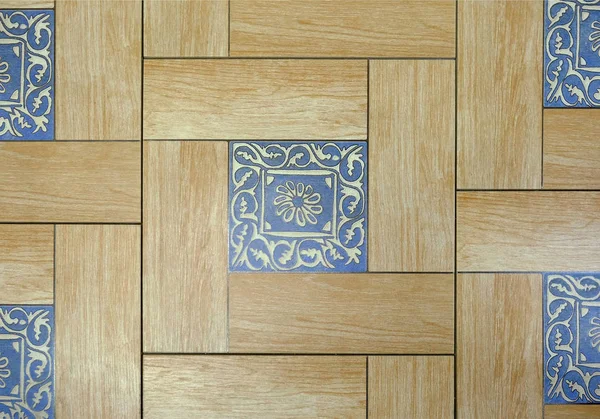 Carreaux Céramique Avec Ornements Mosaïque Carreaux Céramique Pour Cuisine Motif — Photo