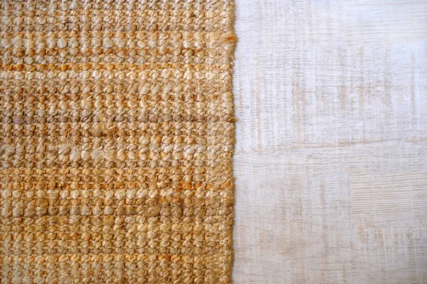 Rieten Vloer Mat Traditionele Bamboe Pad Textuur — Stockfoto