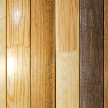 Cilalı tahta. Ahşap farklı türleri. Beyaz meşe. Bataklık meşe. Işık ceviz. Ayrıntılar için raf imalatı. Ahşap doku.