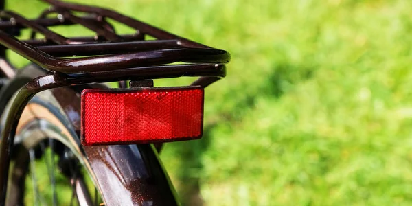 Sillín Marrón Baúl Detalles Bicicleta Placer —  Fotos de Stock