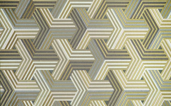 Abstrakt Silver Metall Bakgrund Geometriska Hexagoner Annan Färg — Stockfoto