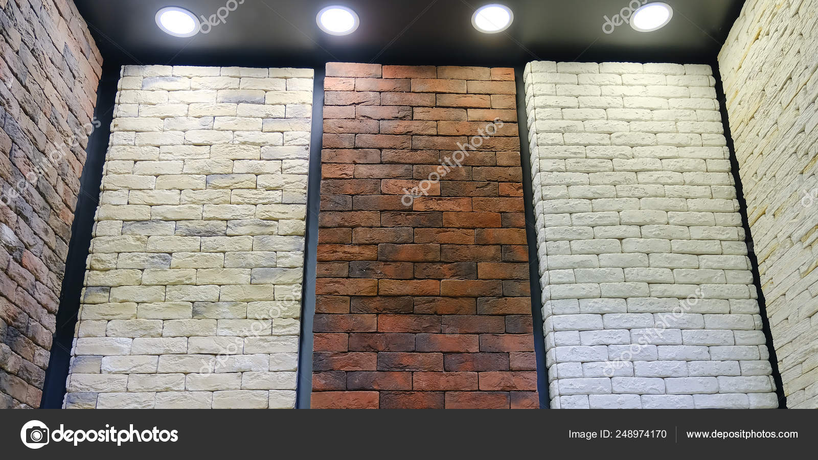 Stand Images Of Decorative Bricks Bricks And Aerated Concrete