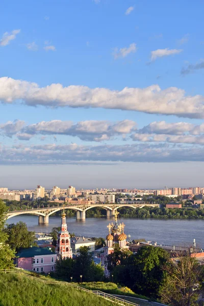 Panorama Över Nizjnij Novgorod Vattnet — Stockfoto