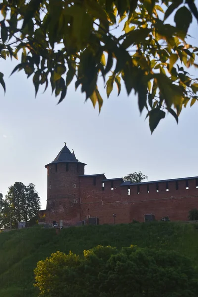 Vista Del Muro Del Kremlin Nizhny Novgorod — Foto de Stock