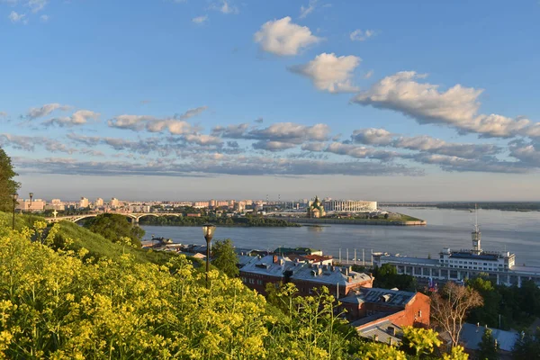 Panorama Över Nizjnij Novgorod Vattnet — Stockfoto