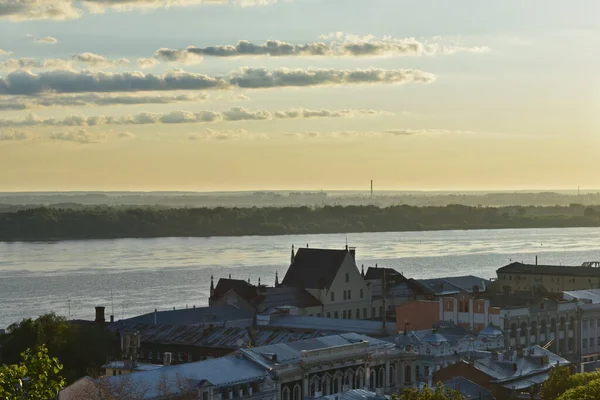 Panorama Del Paseo Marítimo Nizhny Novgorod — Foto de Stock