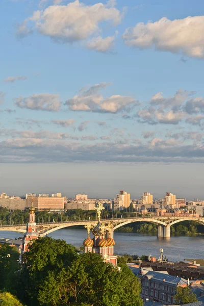 Panorama Del Paseo Marítimo Nizhny Novgorod —  Fotos de Stock