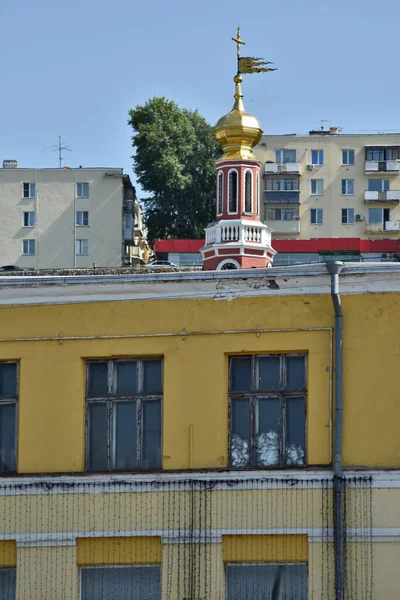 Beautiful Domes Russian Church — Stock Photo, Image