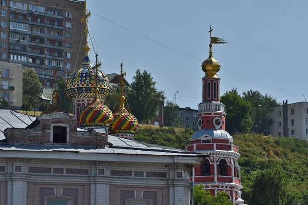 Belle Cupole Della Chiesa Russa — Foto Stock