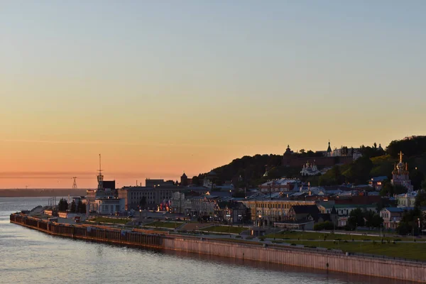 Dawn Der Wolga Nischni Nowgorod — Stockfoto