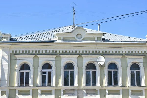 Fachada Uma Antiga Casa Pedra — Fotografia de Stock