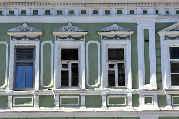 Hermosa Fachada Una Antigua Casa Piedra —  Fotos de Stock