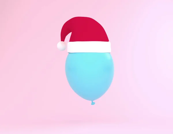 God jul och nyår. Kreativ layout gjord av Santa hatt — Stockfoto